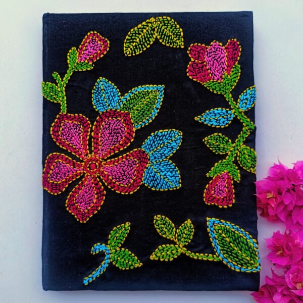 Kantha stitch journal