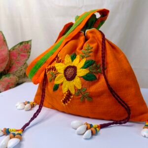 Orange Sunflower Batua