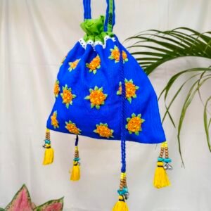 Royal Blue Marigold Batua